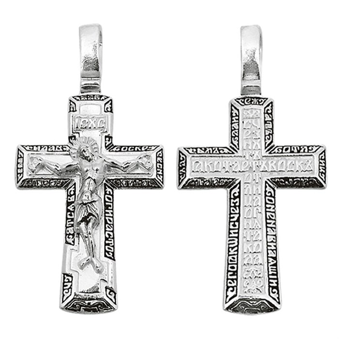 Крест серебряный Ag 925, коллекция Санкт-Петербург, Чернение (оксидирование), 3,62 гр. КРС0224677