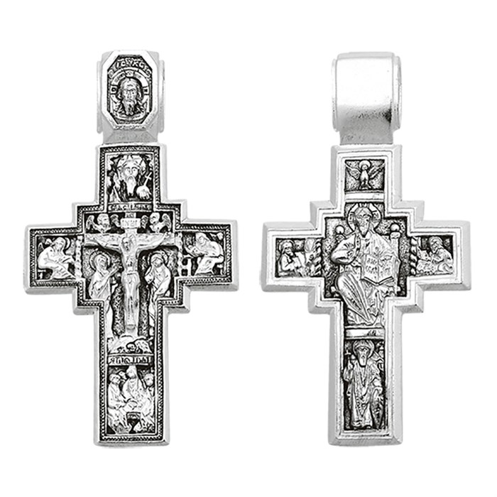 Крест серебряный Ag 925, коллекция Санкт-Петербург, Чернение (оксидирование), 20,1 гр. КРС0224687