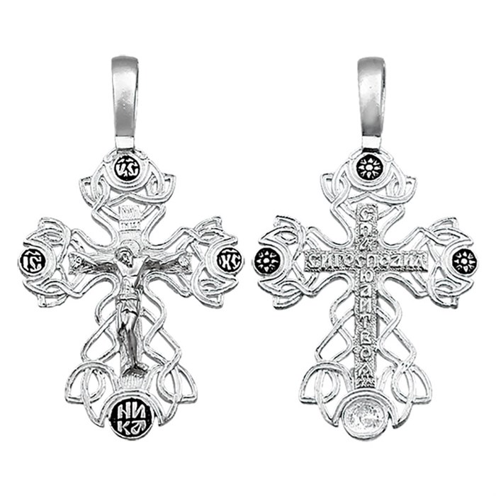 Крест серебряный Ag 925, коллекция Санкт-Петербург, Чернение (оксидирование), 3,76 гр. КРС0224721