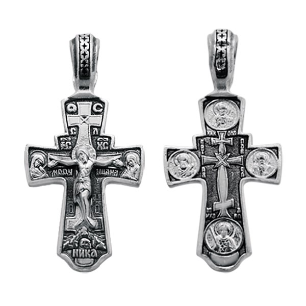 Крест серебряный Ag 925, коллекция Санкт-Петербург, Чернение (оксидирование), 2,76 гр. КРС0224777