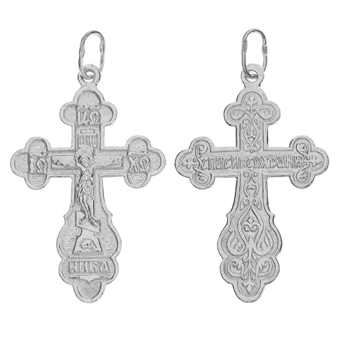 Крест серебряный Ag 925, коллекция Эпифания, 2,45 гр. КРС02241083