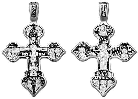 Крест серебряный Ag 925, коллекция Санкт-Петербург, Чернение (оксидирование), 23,05 гр. КРС02241189