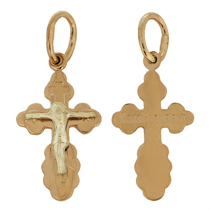 Крест золотой Au 585, коллекция Православие, 0,9 гр. КРС02241217