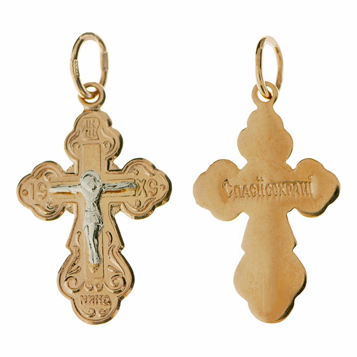 Крест золотой Au 585, коллекция Православие, 1,61 гр. КРС02241224