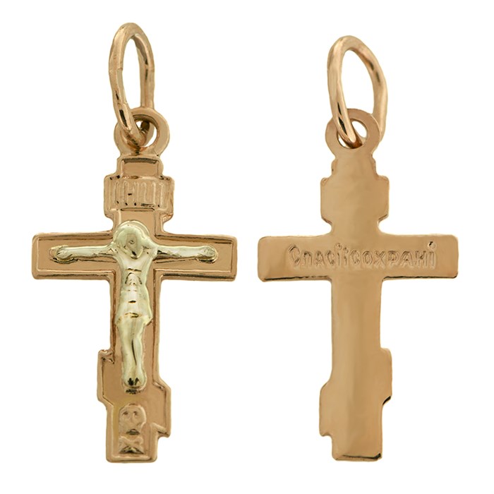 Крест золотой Au 585, коллекция Православие, 0,87 гр. КРС02241228