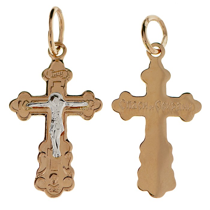 Крест золотой Au 585, коллекция Православие, 1,05 гр. КРС02241230