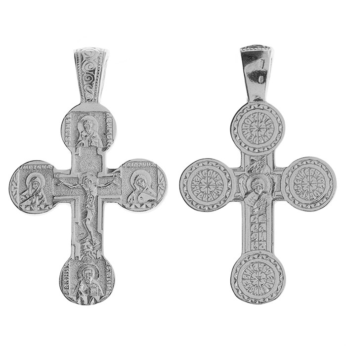 Крест серебряный Ag 925, коллекция Иваново, Родий, 6,23 гр. КРС02241315