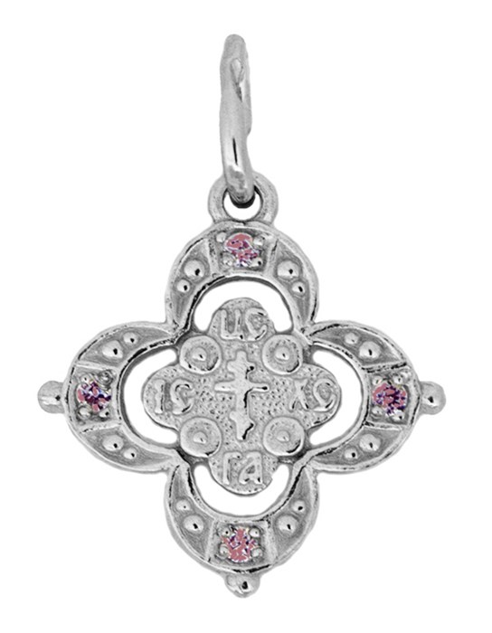 Крест серебряный Ag 925, коллекция Спаси и сохрани, вставка Фианит, 0,85 гр. КРС02241334