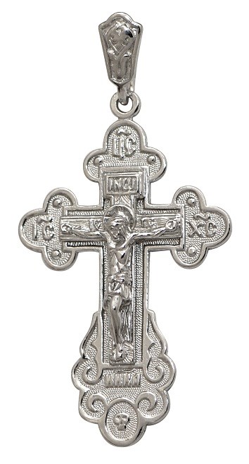 Крест серебряный Ag 925, коллекция Спаси и сохрани, Родий, 8,13 гр. КРС02241338