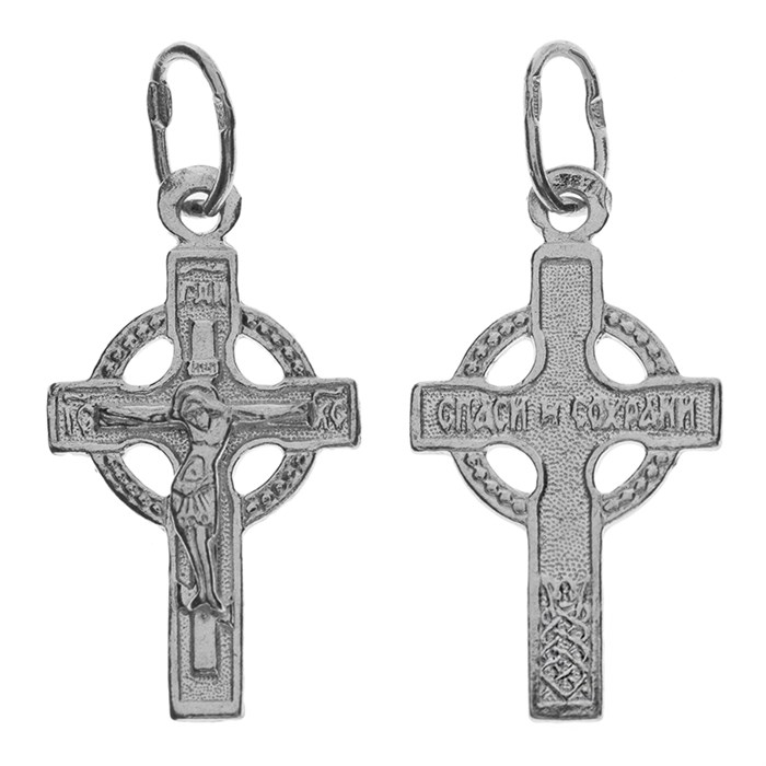 Крест серебряный Ag 925, коллекция Эпифания, Родий, 0,96 гр. КРС02241354