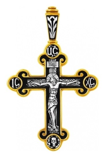 Крест серебряный Ag 925, коллекция Спаси и сохрани, c эмалью, 3,91 гр. КРС02241369