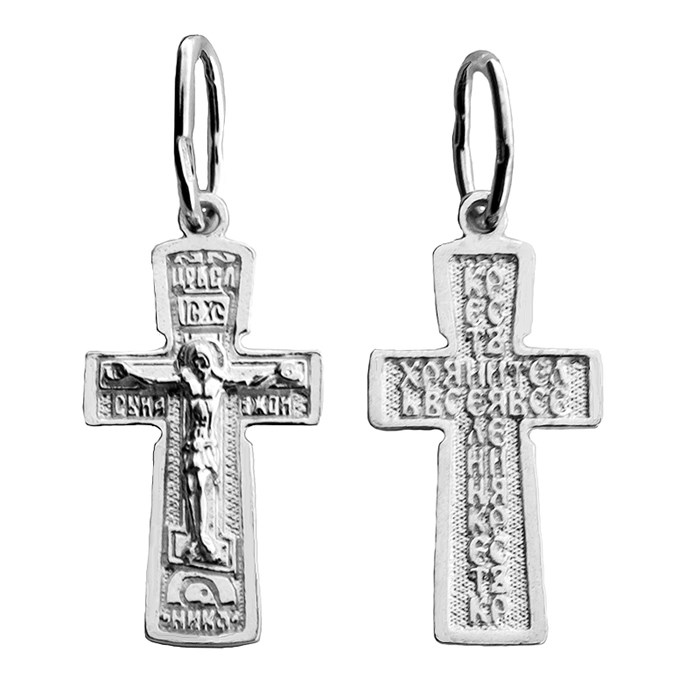 Крест серебряный Ag 925, коллекция Иваново, 1,15 гр. КРС02241411