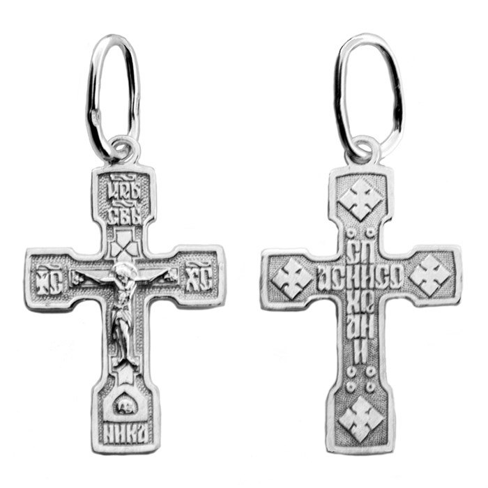 Крест серебряный Ag 925, коллекция Иваново, 0,99 гр. КРС02241423