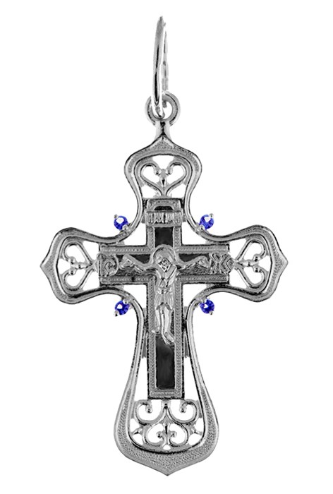 Крест серебряный Ag 925, коллекция Иваново, вставка Фианит, 2,63 гр. КРС02241446