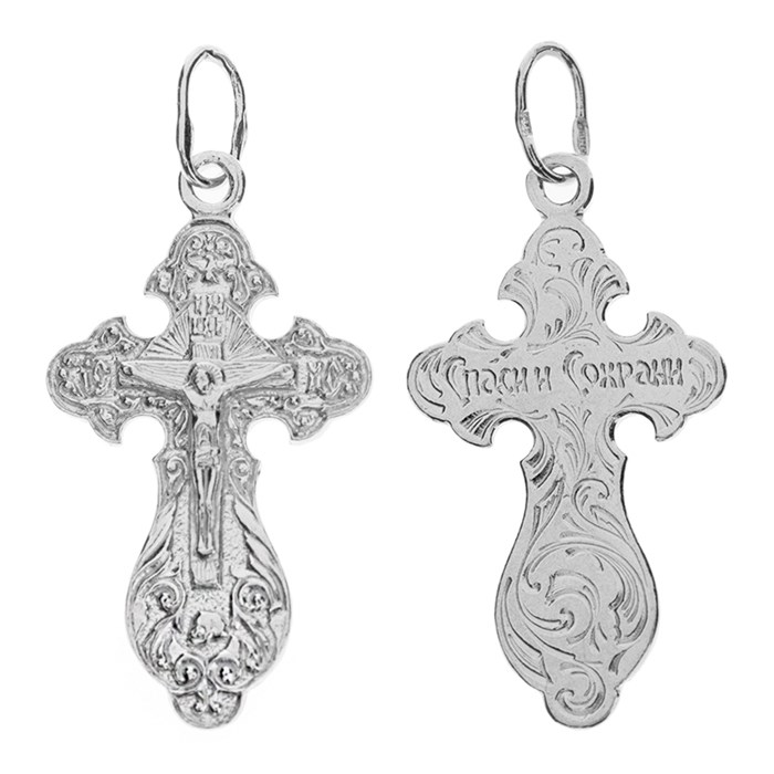 Крест серебряный Ag 925, коллекция Эпифания, 1,77 гр. КРС02241487