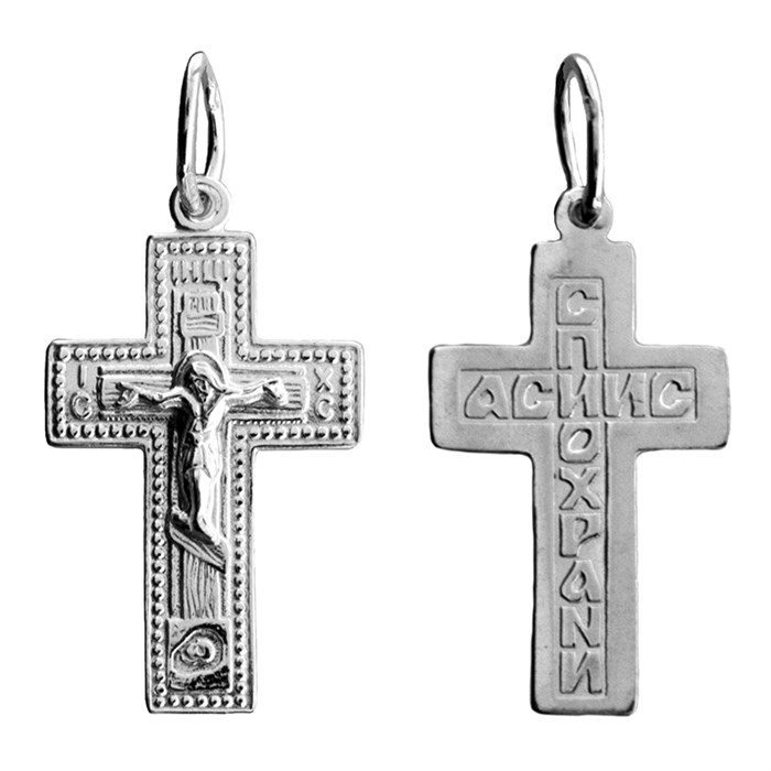 Крест серебряный Ag 925, коллекция Иваново, 1,29 гр. КРС02241524