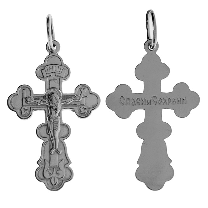 Крест серебряный Ag 925, коллекция Иваново, 1,55 гр. КРС02241541