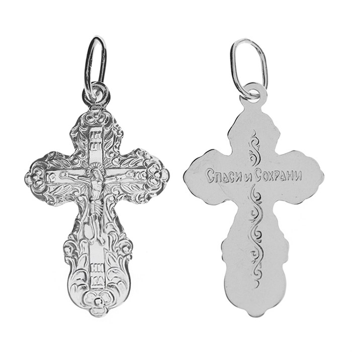 Крест серебряный Ag 925, коллекция Иваново, 1,52 гр. КРС02241544