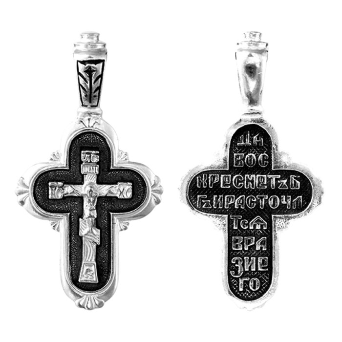 Крест серебряный Ag 925, коллекция Санкт-Петербург, Чернение (оксидирование), 3,11 гр. КРС02241568