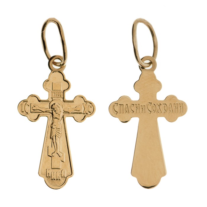 Крест золотой Au 585, коллекция Иваново, 1,34 гр. КРС02241803