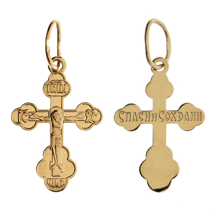 Крест золотой Au 585, коллекция Иваново, 1,15 гр. КРС02241805