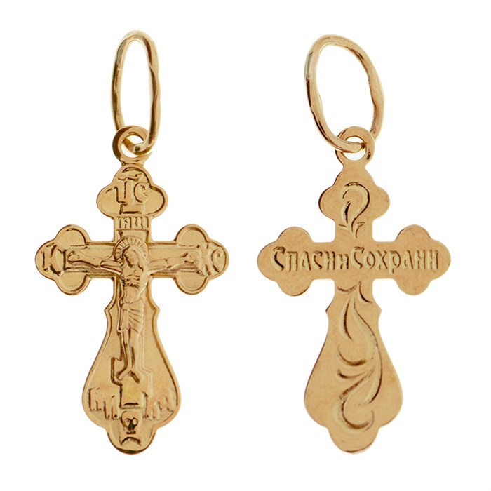 Крест золотой Au 585, коллекция Иваново, 1,42 гр. КРС02241807