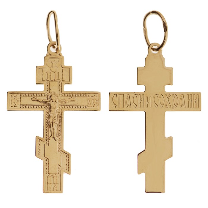 Крест золотой Au 585, коллекция Иваново, 2,16 гр. КРС02241821