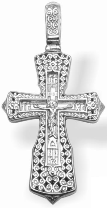 Крест серебряный Ag 925, коллекция Спаси и сохрани, с молитвой Спаси и сохрани, 13,57 гр. КРС02241870