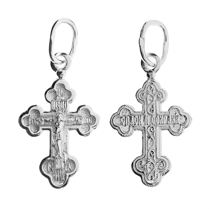 Крест серебряный Ag 925, коллекция Царь Славы, 1,05 гр. КРС02241935