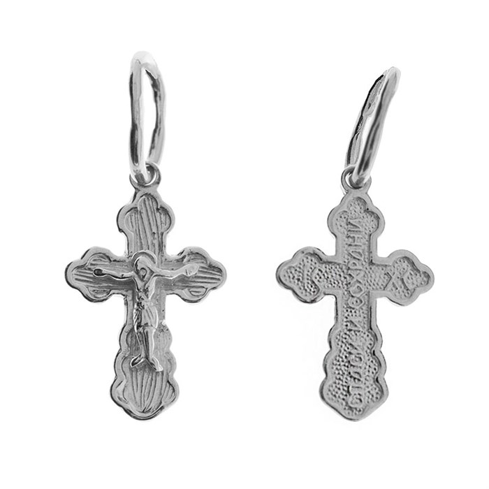 Крест серебряный Ag 925, коллекция Царь Славы, 0,47 гр. КРС02241948