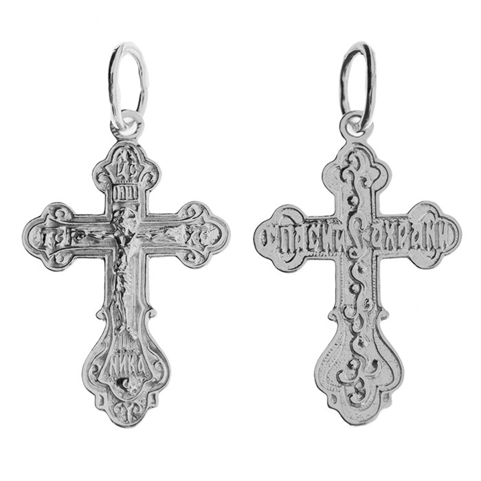 Крест серебряный Ag 925, коллекция Царь Славы, 1,25 гр. КРС02241956