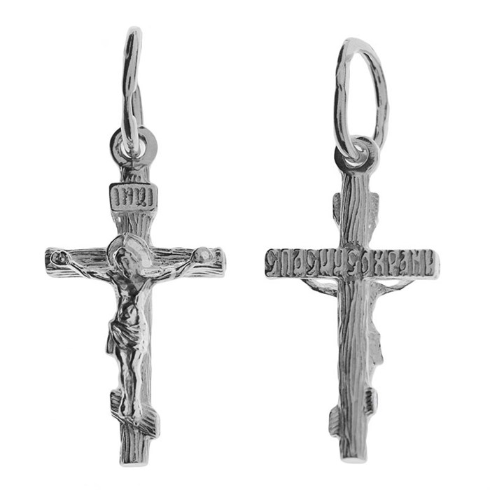 Крест серебряный Ag 925, коллекция Царь Славы, 0,85 гр. КРС02241963
