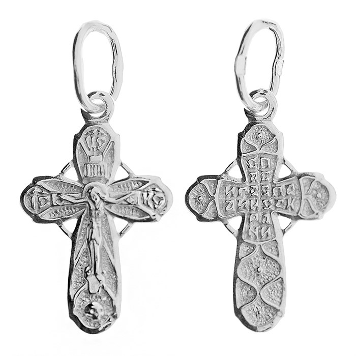 Крест серебряный Ag 925, коллекция Царь Славы, 0,79 гр. КРС02241979