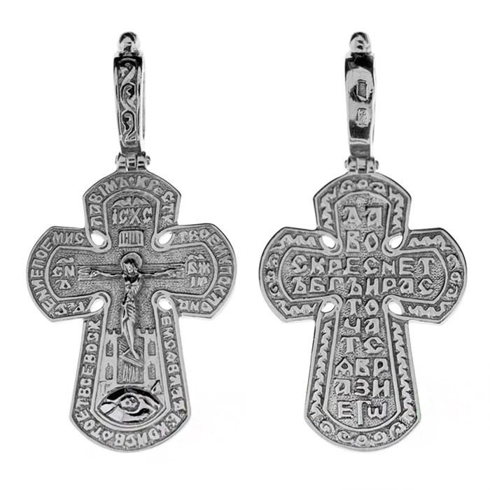 Крест серебряный Ag 925, коллекция Царь Славы, 2,46 гр. КРС02242022