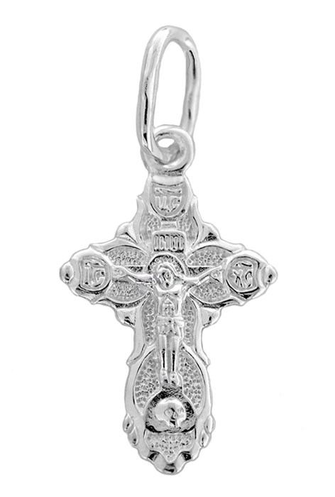 Крест серебряный Ag 925, коллекция Царь Славы, 0,75 гр. КРС02242023