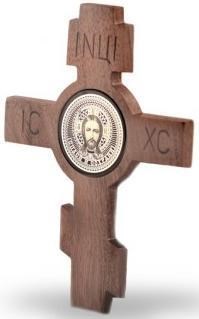 Крест серебряный Ag 925, коллекция Обсидиан, 23,5 гр. КРС02242050