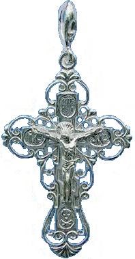 Крест серебряный Ag 925, коллекция Эпифания, 3,2 гр. КРС02242056