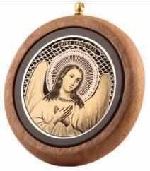 Образок обсидиановый Ангел-Хранитель 15 гр. 227786