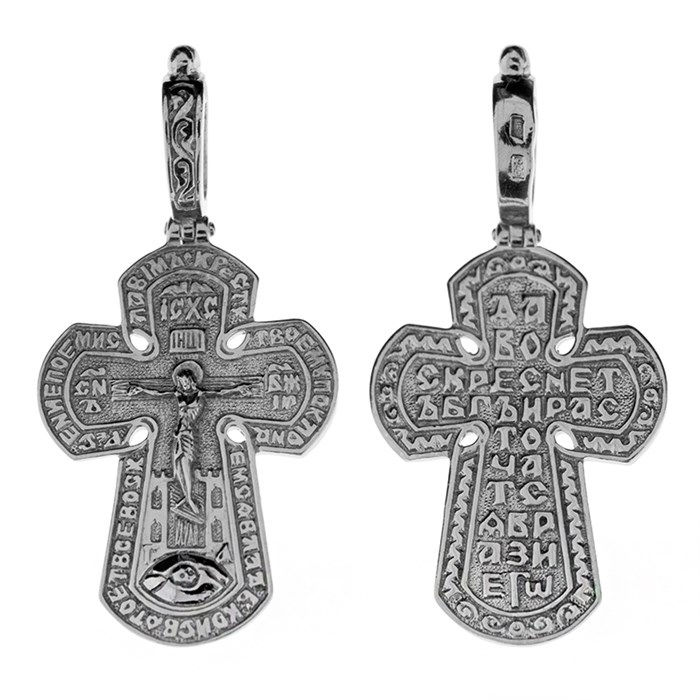 Крест серебряный Ag 925, коллекция Царь Славы, Платина, 2,79 гр. КРС02242386