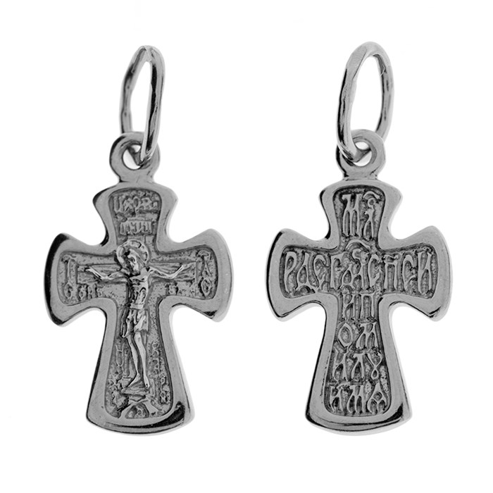 Крест серебряный Ag 925, коллекция Царь Славы, Платина, 1 гр. КРС02242388