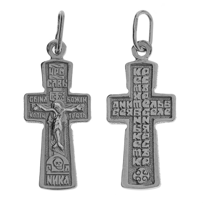 Крест серебряный Ag 925, коллекция Эпифания, Платина, 1,34 гр. КРС02242392