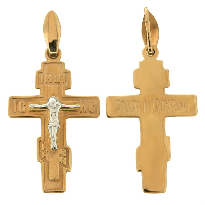 Крест золотой Au 585, коллекция Православие, 1,59 гр. КРС02242404