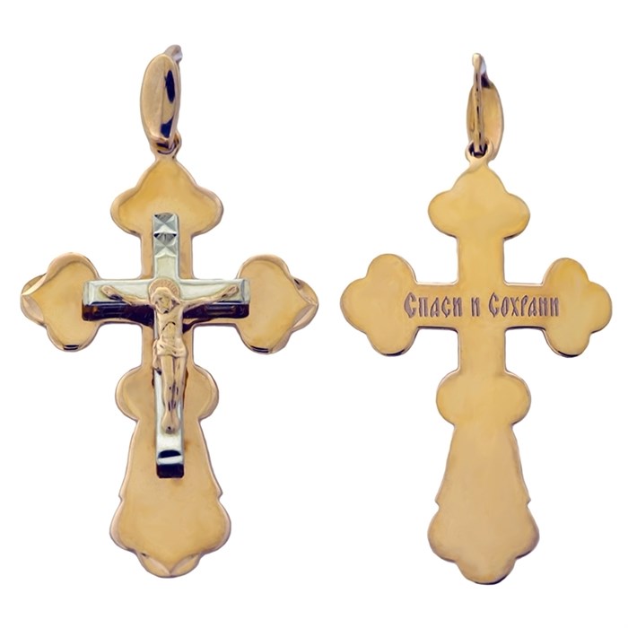 Крест золотой Au 585, коллекция Православие, 2,43 гр. КРС02242405