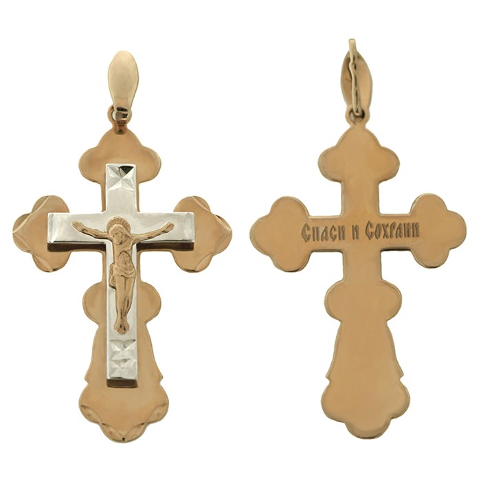 Крест золотой Au 585, коллекция Православие, 2,73 гр. КРС02242406