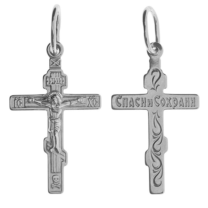 Крест серебряный Ag 925, 0,71 гр. КРС02242455