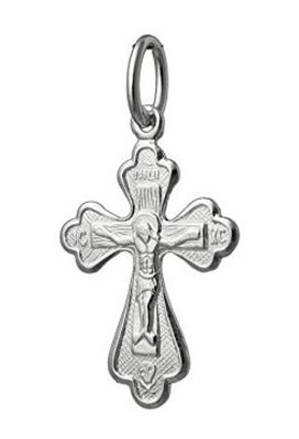 Крест серебряный Ag 925, коллекция Иваново, Родий, 0,9 гр. КРС02242463