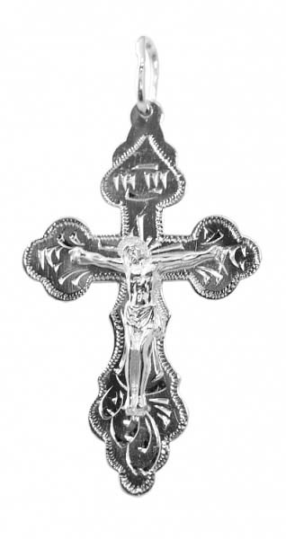 Крест серебряный Ag 925, коллекция Москва златоглавая-2, Родий, 5,2 гр. КРС02242532