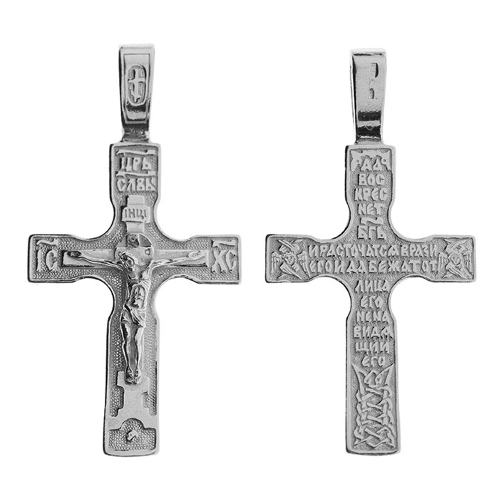 Крест серебряный Ag 925, коллекция Иваново, Родий, 4,3 гр. КРС02242539