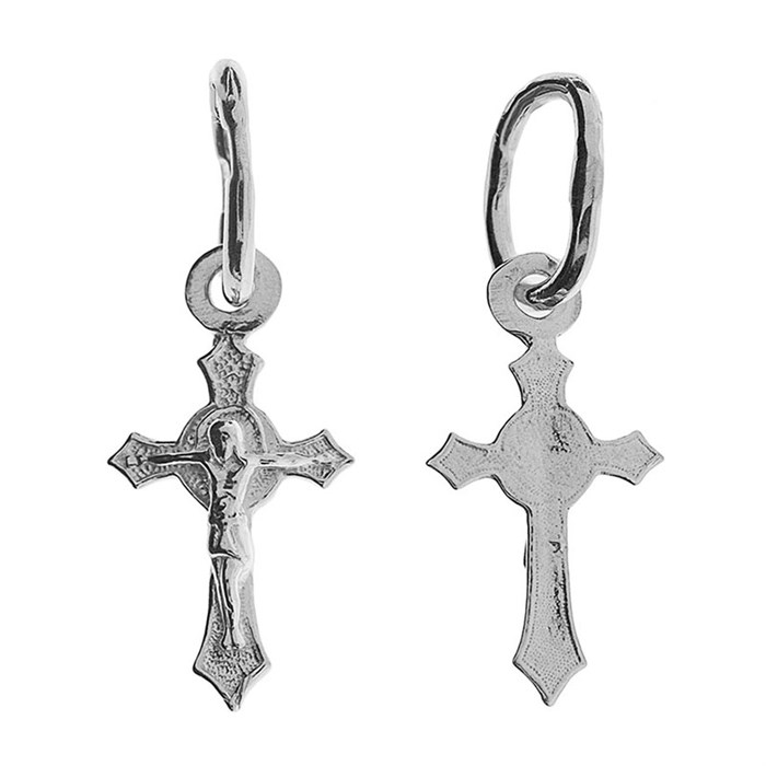 Крест серебряный Ag 925, коллекция Царь Славы, Родий, 0,3 гр. КРС02242718