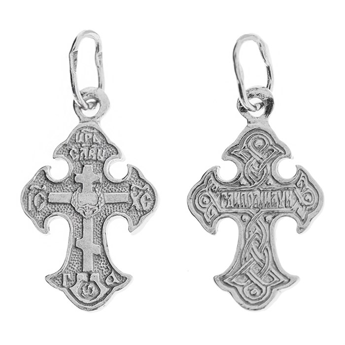 Крест серебряный Ag 925, коллекция Эпифания, Родий, 1,04 гр. КРС02242734